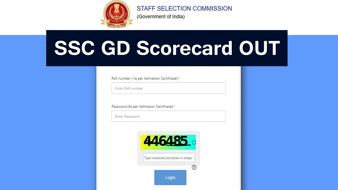 SSC GD Scorecard 2025