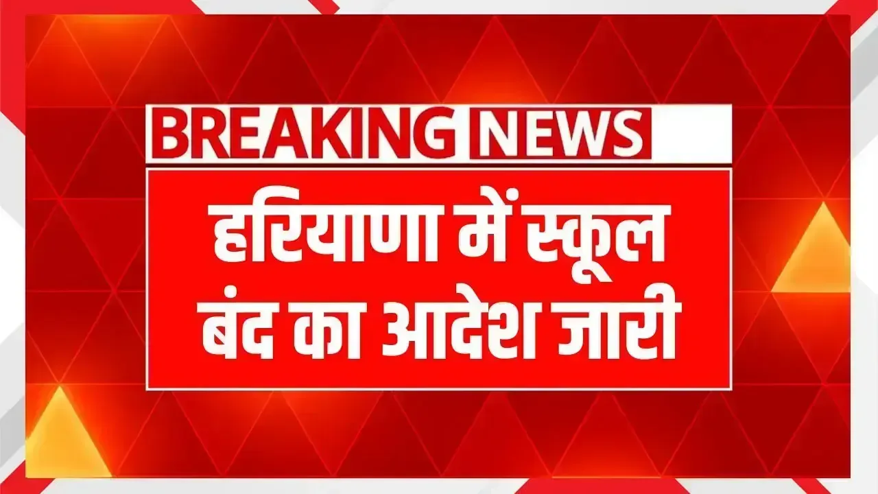 हरियाणा में स्कूल बंद का आदेश जारी, इस जिले में 3 दिन बंद रहेंगे सभी स्कूल School Holidays