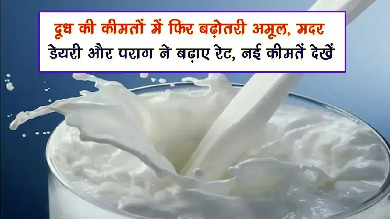 Milk Price Hike: दूध की कीमतों में फिर बढ़ोतरी: अमूल, मदर डेयरी और पराग ने बढ़ाए रेट, नई कीमतें देखें